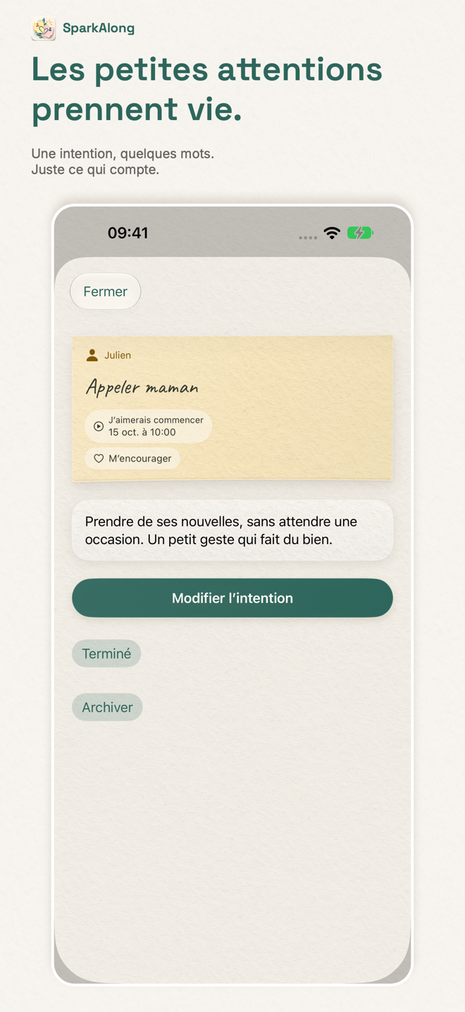 Détail d’une intention